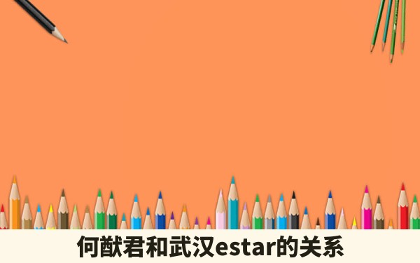 何猷君和武汉estar的关系