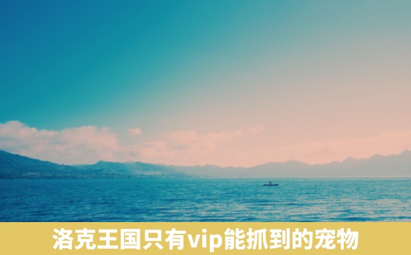 洛克王国只有vip能抓到的宠物