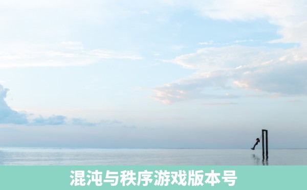 混沌与秩序游戏版本号