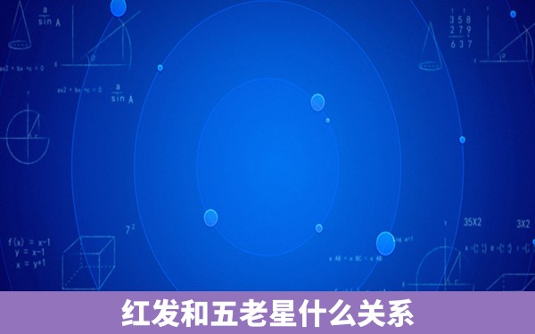 红发和五老星什么关系