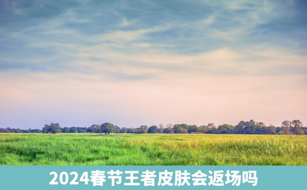 2024春节王者皮肤会返场吗