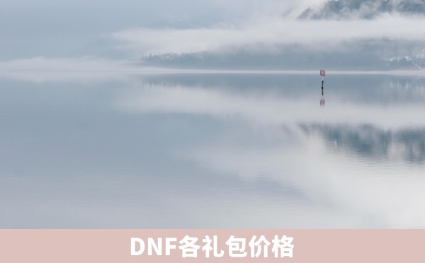 DNF各礼包价格