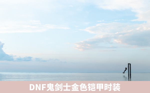 DNF鬼剑士金色铠甲时装