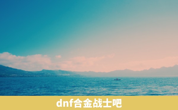 dnf合金战士吧