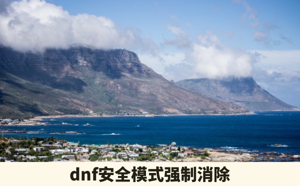 dnf安全模式强制消除