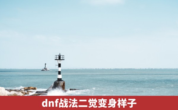 dnf战法二觉变身样子