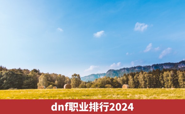 dnf职业排行2024