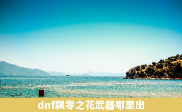 dnf飘零之花武器哪里出