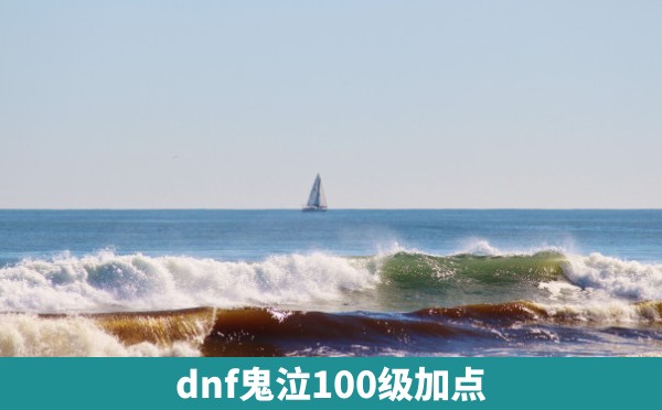 dnf鬼泣100级加点