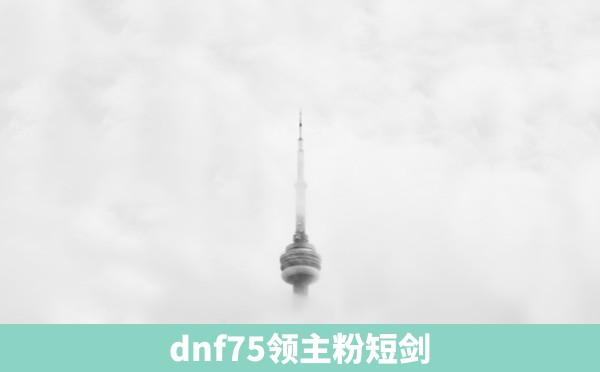 dnf75领主粉短剑