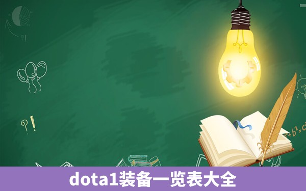 dota1装备一览表大全