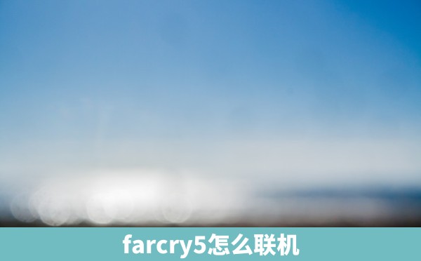 farcry5怎么联机