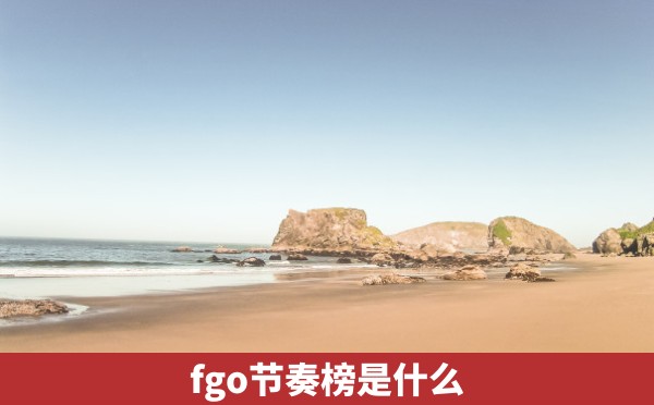 fgo节奏榜是什么