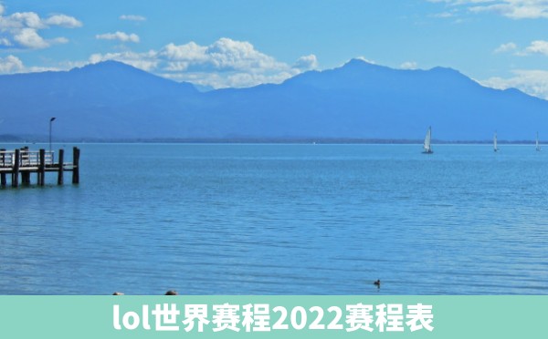 lol世界赛程2022赛程表