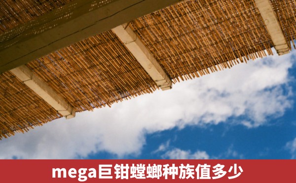 mega巨钳螳螂种族值多少