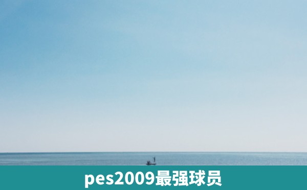 pes2009最强球员