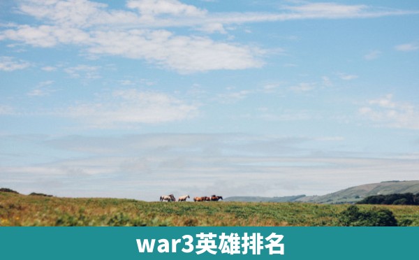 war3英雄排名