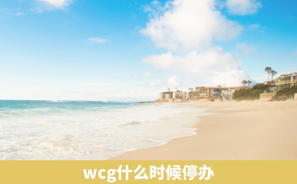 wcg什么时候停办