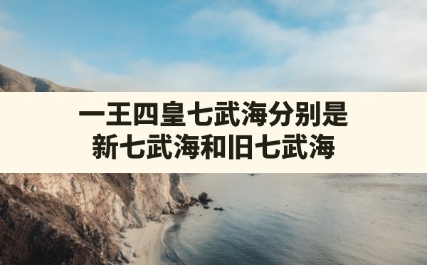 一王四皇七武海分别是,新七武海和旧七武海 - 六五手游网