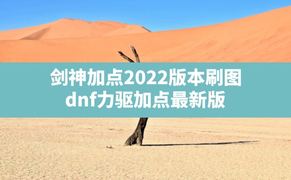 剑神加点2022版本刷图,dnf力驱加点最新版 - 六五手游网