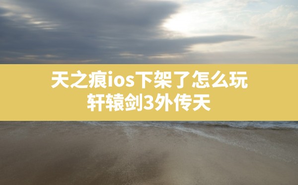 天之痕ios下架了怎么玩,轩辕剑3外传天之痕什么时候下架 - 六五手游网