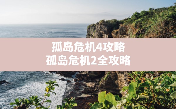 孤岛危机4攻略,孤岛危机2全攻略 - 六五手游网