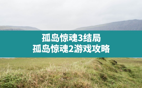 孤岛惊魂3结局,孤岛惊魂2游戏攻略 - 六五手游网