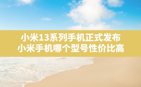 小米13系列手机正式发布,小米手机哪个型号性价比高 - 六五手游网