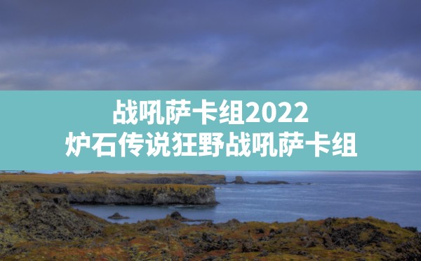 战吼萨卡组2022,炉石传说狂野战吼萨卡组 - 六五手游网