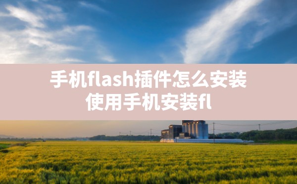 手机flash插件怎么安装(使用手机安装flash插件的步骤) - 六五手游网