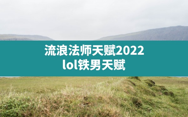 流浪法师天赋2022,lol铁男天赋 - 六五手游网