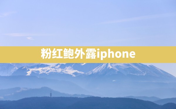 粉红鲍外露iphone - 六五手游网