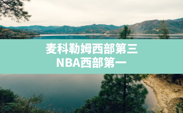 麦科勒姆西部第三,NBA西部第一 - 六五手游网