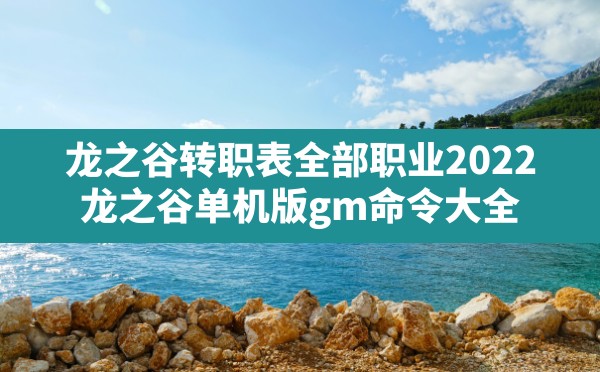 龙之谷转职表全部职业2022,龙之谷单机版gm命令大全 - 六五手游网