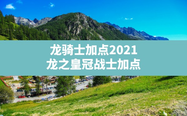 龙骑士加点2021,龙之皇冠战士加点 - 六五手游网