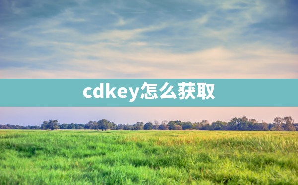 cdkey怎么获取 - 六五手游网