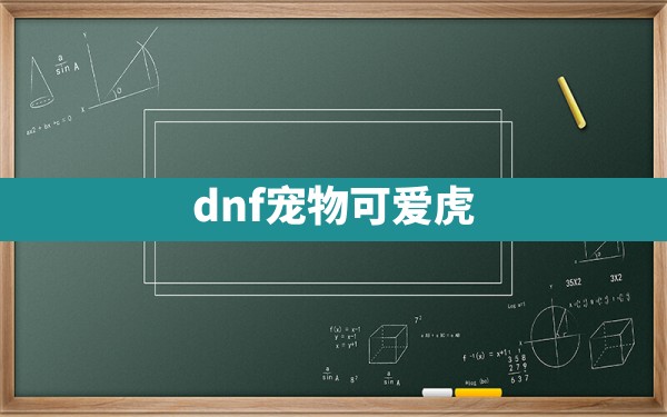 dnf宠物可爱虎 - 六五手游网