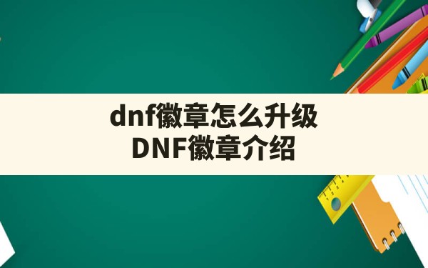 dnf徽章怎么升级,DNF徽章介绍 - 六五手游网