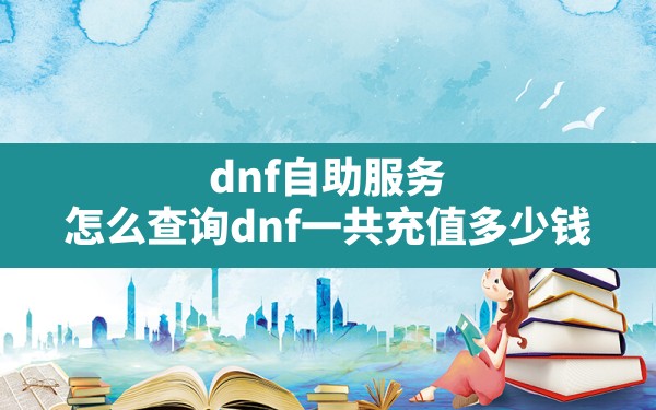 dnf自助服务(怎么查询dnf一共充值多少钱) - 六五手游网