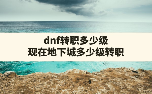 dnf转职多少级,现在地下城多少级转职 - 六五手游网