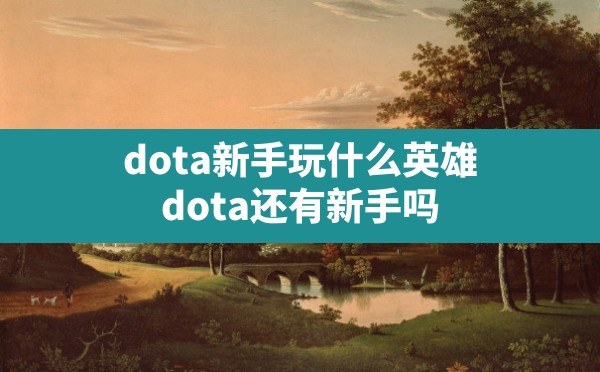 dota新手玩什么英雄,dota还有新手吗 - 六五手游网