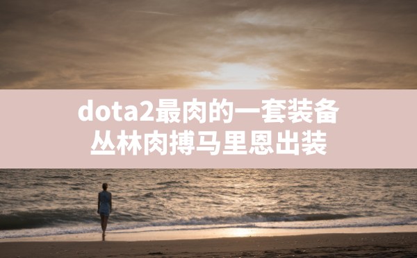 dota2最肉的一套装备,丛林肉搏马里恩出装 - 六五手游网