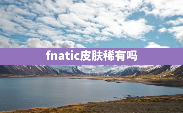 fnatic皮肤稀有吗 - 六五手游网