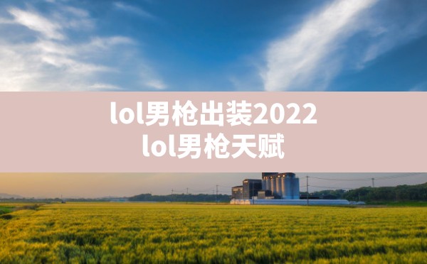 lol男枪出装2022(lol男枪天赋) - 六五手游网