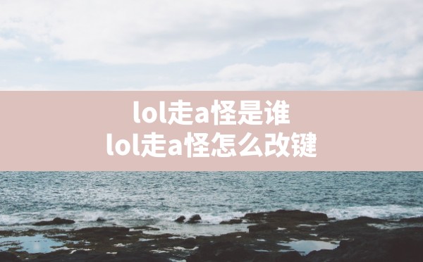 lol走a怪是谁(lol走a怪怎么改键) - 六五手游网