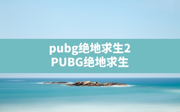 pubg绝地求生2,PUBG绝地求生 - 六五手游网