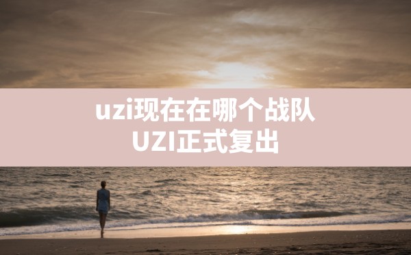 uzi现在在哪个战队(UZI正式复出 官宣加盟JDG新) - 六五手游网