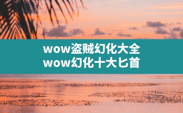 wow盗贼幻化大全,wow幻化十大匕首 - 六五手游网