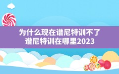 为什么现在谱尼特训不了,谱尼特训在哪里2023