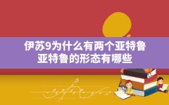 伊苏9为什么有两个亚特鲁(亚特鲁的形态有哪些)